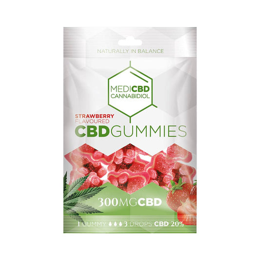 Ositos de gominola de CBD con sabor a fresa de MediCBD (300 mg) - mamamary