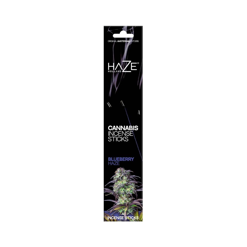 Palitos de incienso de cannabis con aroma a arándanos HaZe