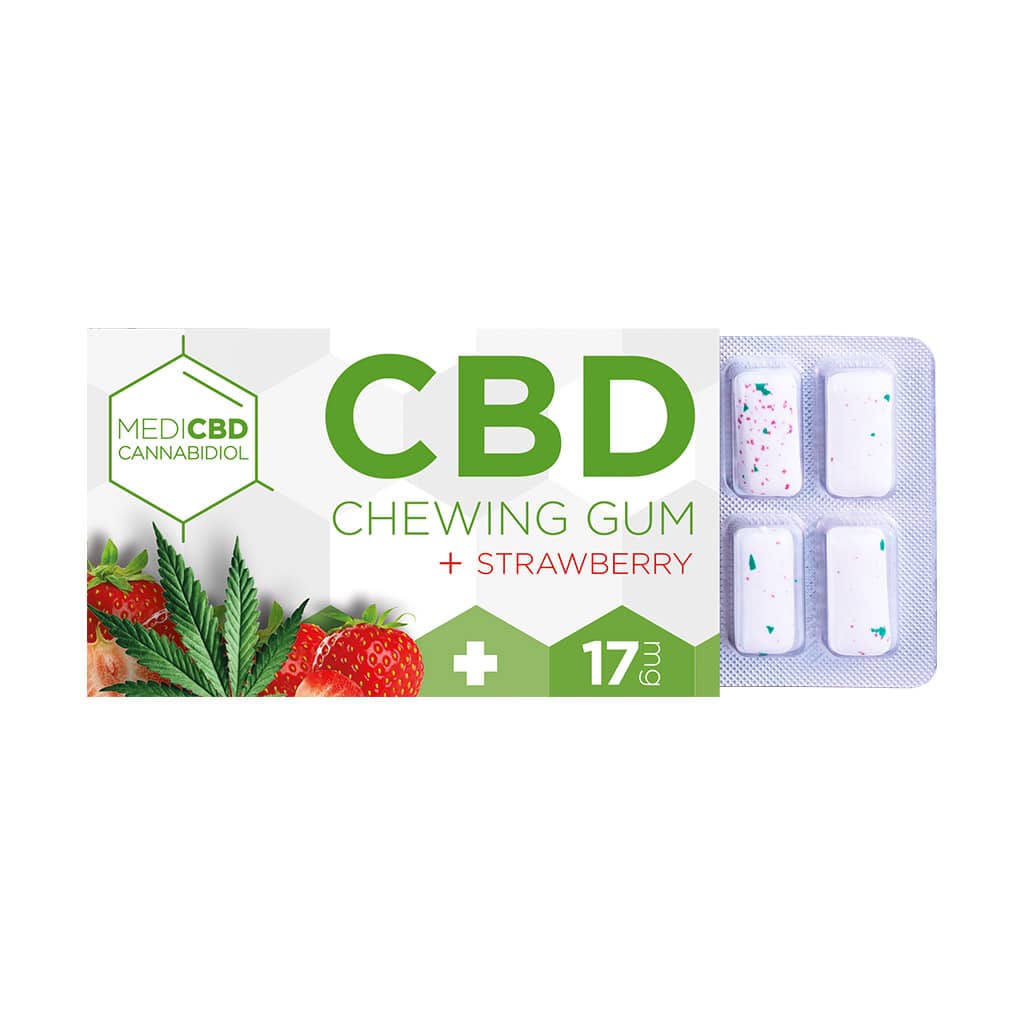 Chicle MediCBD Strawberry CBD (17mg CBD) - mamamary